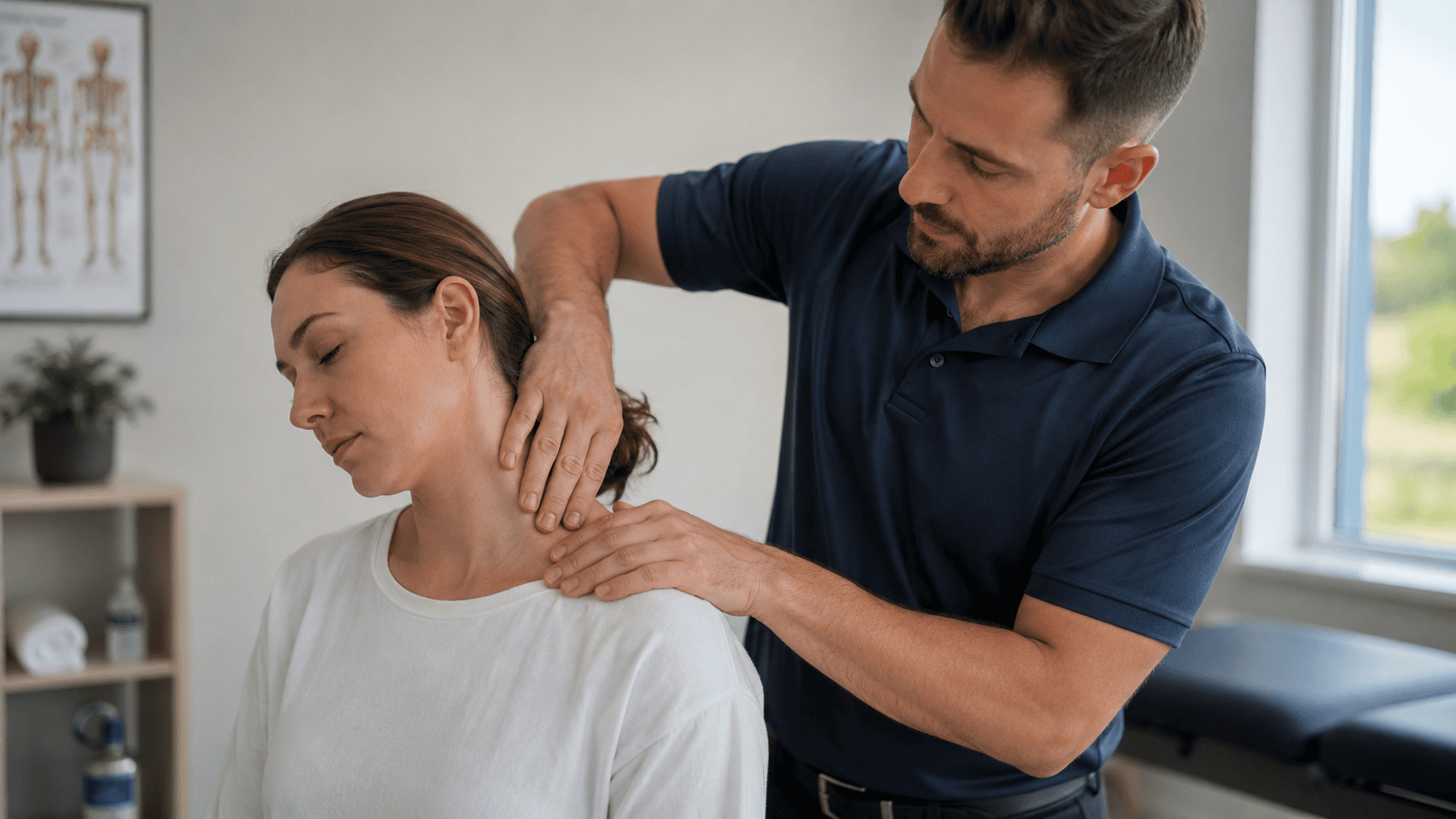 Auto injury care for soft tissue pain at a chiropractic clinic