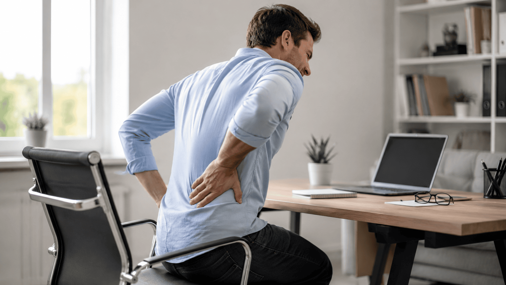 Common causes of back pain from sitting too long at a desk